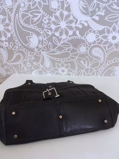 Сумка кожаная черная Palio (Италия)