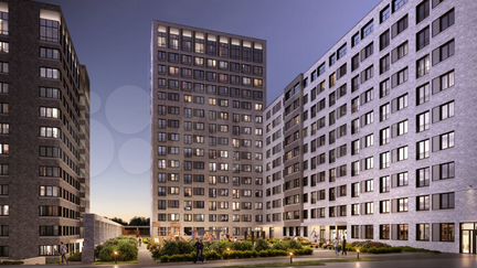 1-к апартаменты, 41.8 м², 2/12 эт.