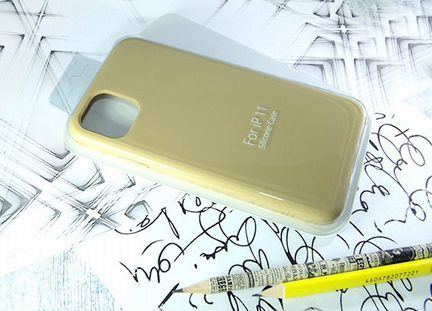 Чехол-накладка для iPhone 11 silicone case латте (28)