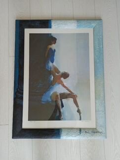 Картина Балерины в рамке. 80х61см