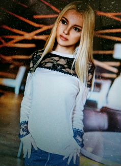 Новая трикотажная блуза с кружевом, р. 46-48